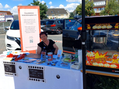 Britta am Infostand