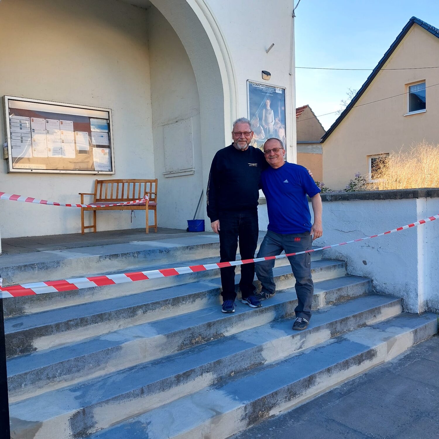 Die fleißigen Handwerker Richi und Jens