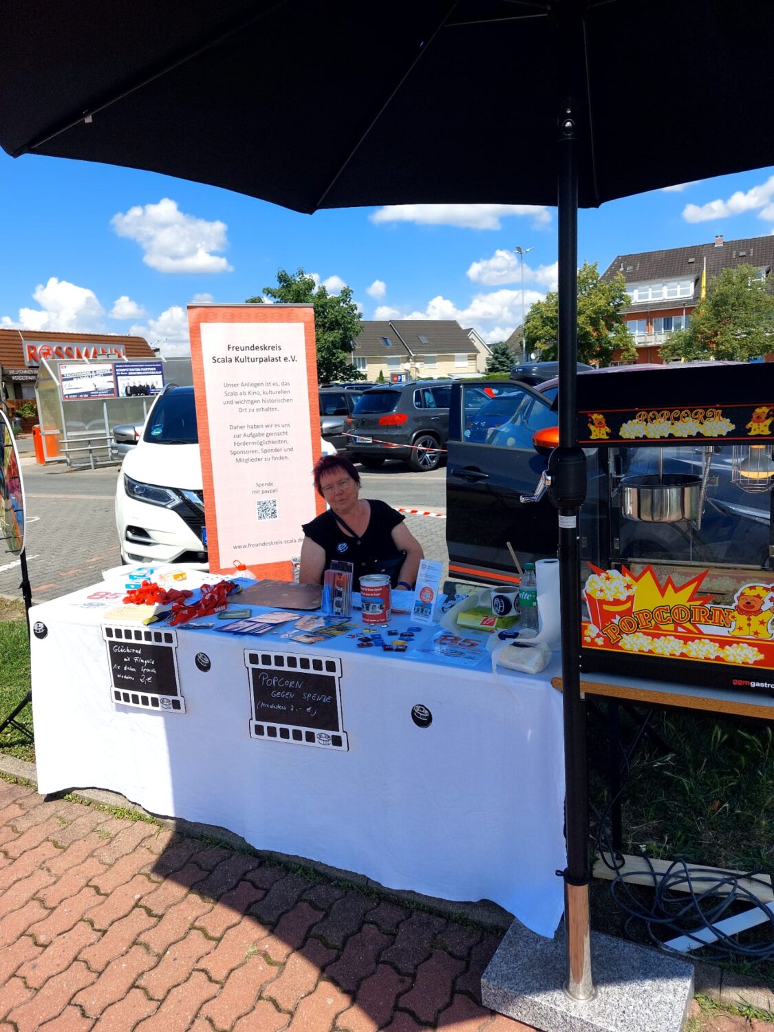 Britta am Infostand