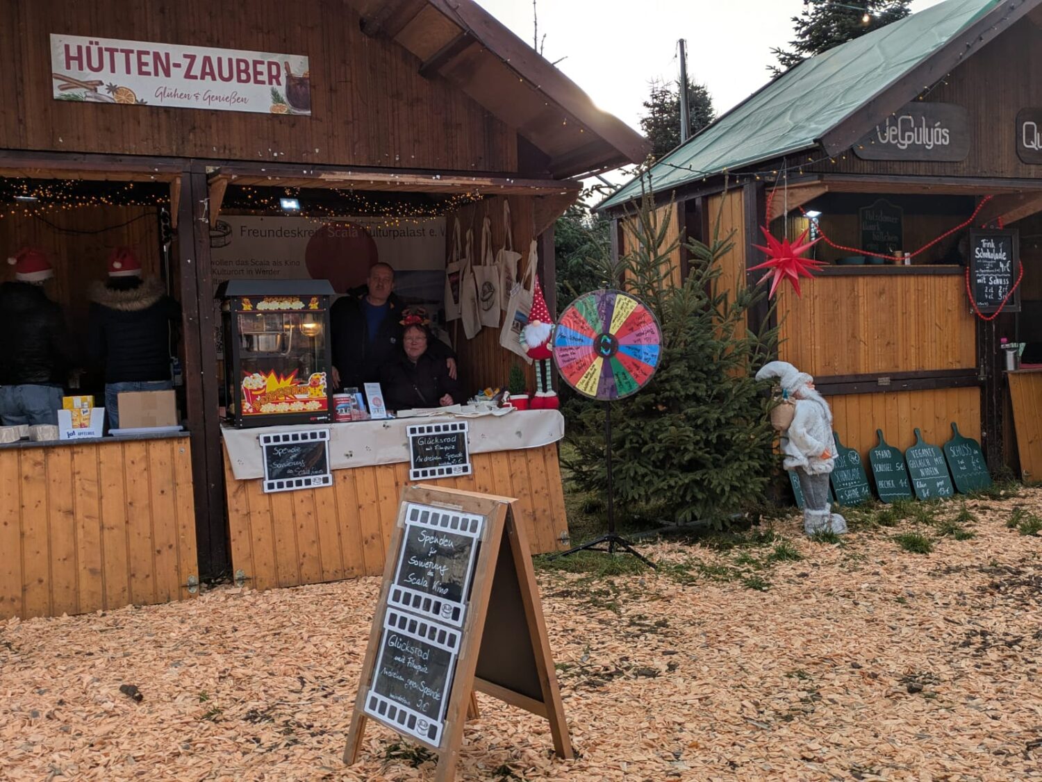 Alles fertig aufgebaut am Stand