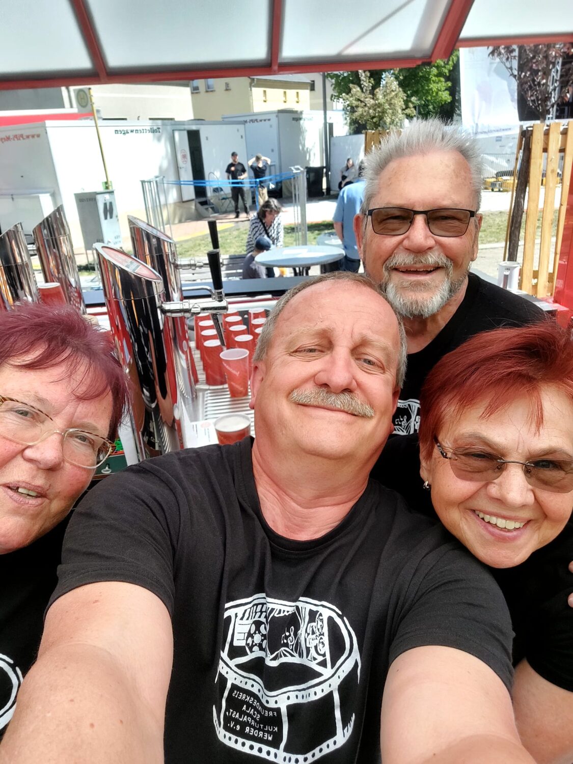Selfie mit Jens, Britta, Manu und Richi